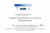 Impact of pollution on marine Biodiversity Pr. … of pollution on marine Biodiversity Pr. Alexandre Meinesz University of Nice - Sophia Antipolis And President of the Commission Environment/energy