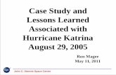 Case Study and Lessons Learned Associated with Hurricane ... · PDF fileLessons Learned Associated with Hurricane Katrina August 29, 2005 Ron Magee ... ham radio/SHARES network capability