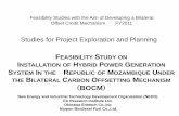 Studies for Project Exploration and · PDF file · 2017-04-13Feasibility Studies with the Aim of Developing a Bilateral Offset Credit Mechanism FY2011. Studies for Project Exploration