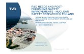 R&D NEEDS AND POST- FUKUSHIMA SAFETY IMPROVEMENTS - NUCLEAR SAFETY RESEARCH · PDF file · 2016-01-08fukushima safety improvements - nuclear safety research in finland ... 660 mw