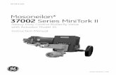 Masoneilan* 37002 Series MiniTork II - GE Oil & Gas | · PDF file · 2016-10-21these instructions provide the customer/operator with important project ... operation, and/or maintenance