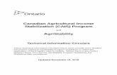 AgriStability - Agri- · PDF fileCanadian Agricultural Income Stabilization (CAIS) Program and AgriStability Technical Information Circulars These Technical Information Circulars (TICs)