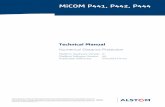 MiCOM P441, P442, P444 - GE Grid · PDF file · 2017-03-06Technical Guide P44x/EN T/H75 MiCOM P441/P442 & P444 Page 1/2 Numerical Distance Protection MiCOM P44x GENERAL CONTENT Safety