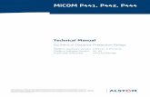 MiCOM P441, P442, P444 - GE Grid Solutions · PDF file · 2017-03-06MiCOM P441, P442, P444 Technical Manual Numerical Distance Protection Relays Platform Hardware Version: J (P441),