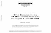 Economics of the Government Budget Constraint 01, 2010 · The Economics of the Government Budget Constraint ... exchange crises, ex- ... the notion of the full employment, or high