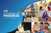 Citizens of Progress - Citi Bank of Progress MESSAGE FROM THE CEO 2 PROGRESS & SUSTAINABILITY 48 INSPIRING PROGRESS 52 CITI VALUES 58 ENABLERS OF PROGRESS 54 6 YOUTH SKILLING & EMPLOYABILITY