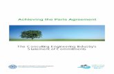 Achieving the Paris Agreement - efcanet.org t… · The consulting engineering industry’s statement of commitments The FIDIC commitments Encourage professionals to participate in
