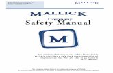 Mallick Plumbing & Heating, Inc. Company Safety Manual · PDF fileMallick Plumbing & Heating, Inc. ... is very important that each employee demonstrates leadership ability by setting