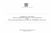 Report of the Inter-Ministerial Committee for Boosting ...dgft.gov.in/exim/2000/imc-EXPORT-sme.pdf · THE INTER-MINISTERIAL COMMITTEE FOR BOOSTING ... Secretary MSME Secretary, Financial