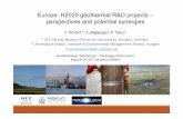 Europe: H2020 geothermal R&D projects - · PDF filedrilling techniques to control gas emissions, the aggressive environment and the high temperature/ pressure expected from the deep