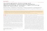 Nonlithographic Patterning and Metal-Assisted Chemical ... · PDF fileNonlithographic Patterning and Metal-Assisted Chemical Etching for Manufacturing of Tunable Light-Emitting Silicon