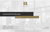 VALUE OPPORTUNITIES FUND - Bay County Money Manager...VALUE OPPORTUNITIES FUND Bay County Charles F. Hofer, CFA Partner, Investment Strategist, Equity ... Focus of analysis Business