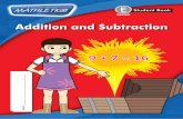 Addition and Subtraction - Wikispaces · PDF fileAddition and Subtraction Student Book ... 51 + 47 = 50 + 50 = 50 + 51 = ... 61 + 43 + 44 = 14 tens + 8 units = 140 + 8 = 148 2 3 1