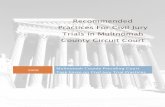 Recommended Practices for Civil Jury · PDF fileRecommended Practices For Civil Jury Trials in Multnomah County Circuit Court 2008 ... Selection if a judge denies a motion to excuse