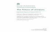 House of Commons Treasury Committee · PDF fileHouse of Commons Treasury Committee The future of cheques Eighteenth Report of Session 2010 12 Volume I: Report, together with formal
