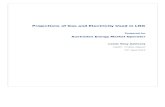 Projections of Gas and Electricity Used in LNG · PDF file2.1.1 AEMO planning and forecasting ... the 2014 “Projections of Gas and Electricity Used in ... information and works backwards