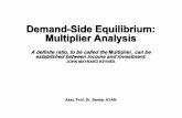 Multiplier Analysis - deu.edu.trkisi.deu.edu.tr/serdar.ayan/Macroeconomics/Macroeconomics_6.pdf · Multiplier Analysis A definite ratio, to be called the Multiplier, ... ∆ autonomous