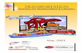 TABLE OF CONTENTS - Department of Transportation and · PDF fileFREIGHT FORWARDER INTRODUCTION ... Tracking System Website Address Address Service Offered ... St. John's A1B 4B8 Local