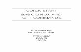 QUICK START BASIC LINUX AND G++ COMMANDS · PDF fileQuick Start Basic Linux and G++Commands – Prepared by Pn. Azura Ishak Page 1 1.0 ABOUT UBUNTU Ubuntu is a community developed,