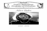 Alice Babs -   · PDF filewith Duke Ellington and in a TV-celebra- ... ing and Alice sings Take Love Easy . ... We loved her madly! DESS Alice performing