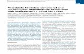 Microbiota Modulate Behavioral and Physiological ...poo.caltech.edu/static/pdf/EYHCell.pdf · Microbiota Modulate Behavioral and Physiological Abnormalities Associated with Neurodevelopmental