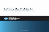 Letting the Public In - Financial Transparency Coalition · PDF fileLetting the Public In ... to publish and use open data effectively. Tim Davies is a co-founder of Open Data Services