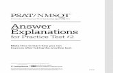 PSAT/NMSQT Practice Test #2 Answer Explanations | · PDF filePSAT/NMSQT Practice Test #2 Reading Test Answer Explanations Question 1 ... clear that there’s only one country on Earth