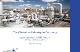 The Chemical Industry in Germany - AHKindien.ahk.de/fileadmin/ahk_indien/Bilder/2013_Past_Events/IG_SME/... · The Chemical Industry in Germany Indo-German SME Forum ... *Data from
