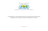 Guidelines for Construction of a Domestic Fixed Dome ... · PDF fileTECHNICAL GUIDELINES FOR CONSTRUCTION OF ... General Biogas Plant Design ... • When a biogas plant is underfed