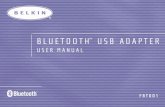 USER MANUAL BLUETOOTH - Belkincache- · PDF file2 INTRODUCTION Thank you for purchasing the Bluetooth USB Adapter (the USB Adapter) from Belkin featuring Bluetooth wireless