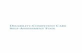 DISABILITY-COMPETENT CARE SELF …...... comprise the range of home- and community-based care ... care needs, and care utilization ... For guidance on how disability-competent care