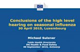 Conclusions of the high level hearing on seasonal …eswi.org/.../03-Follow-up_High-level-hearing-on-seasonal-influenza...Principle of subsidiarity ... Conclusions of the high level