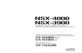 NSX-4000 NSX-3900 Welcome to the Aiwa NSX-4000/NSX-3900 Congratulationsonyourpurchaseofan AiwaStereo System. To optimizethe performanceofthissystem,please take the time