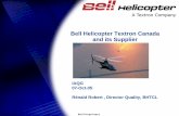 Bell Helicopter Textron Canada and its Supplier · PDF fileBell Helicopter Textron Canada and its Supplier IAQG 07-Oct-05 ... “Suppliers Conference ... © 2005 Textron Inc. Propriété