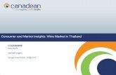 Consumer and Market Insights: Wine Market in · PDF fileConsumer and Market Insights: Wine Market in Thailand ... These processes help analysts in capturing both qualitative and ...