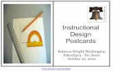 Instructional Design Postcards - Boise State Universityedtech2.boisestate.edu/washingtonr/ePortfolio/PDF/ID_Postcards.pdfHistory of Instructional Design The history of instructional