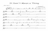 It Dont Mean a Thing Bennett-Gaga - Dont Mean A Thing - ™ w w As recorded by Tony Bennett Ladt Gaga Fast Swing Alto Sax 1 It Don't Mean a Thing b 63 w ™ ™ ™ ± 7