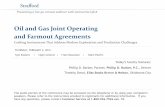 Oil and Gas Joint Operating and Farmout Agreementsmedia.straffordpub.com/products/oil-and-gas-joint-operating-and...Oil and Gas Joint Operating and Farmout Agreements ... interests