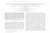 Detection of Masses in Mammogram Based on Non-Linear Filtering · PDF fileDetection of Masses in Mammogram Based on Non-Linear Filtering Techniques . B. Sridhar . Department of ECE,