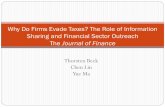 Why do firms evade taxes? The role of banking sector outreachc.ymcdn.com/.../9131-SlidesWhy_Do_Firms_Evad.pdf ·  · 2017-07-24Thorsten Beck Chen Lin Yue Ma Why Do Firms Evade Taxes?