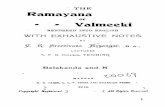 Ramayana - Sanskrit Documents TheRamayana ofValmeeki isamostunique work. TheAryans aretheoldest raceonearth andthemost * advanced andtheRamayana istheir first andgrandest epic. TheEddas