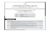 Aurobindo PhArmA · PDF fileCIR/CFD/DIL/5/2013 21 6 Form of Proxy 23 ... ..APPLICANT COMPANY Aurobindo Pharma Limited, a Public Limited Company incorporated under the Companies Act,