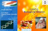 Presentation By: CDSCO S.P. Shani Biological Division ... Day 2.pdf•Guwahati, Indore, Sub Zone (Bangaluru) Bangaluru Ghaziabad Sub Zone (Chandigarh) Chandigarh Jammu Sub Zone (Jammu)