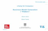 Business Model Genaration - · PDF fileBusiness Model Generation 02/04/2013 3 . TIS innovation park I pattern 02/04/2013 4 Tutti i modelli di business hanno degli elementi in comune