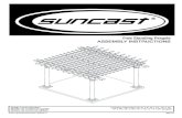 Free Standing Pergola ASSEMBLY INSTRUCTIONS - …pdf.lowes.com/installationguides/044365040905_install.pdf · Free Standing Pergola ASSEMBLY INSTRUCTIONS ... Read manual first and