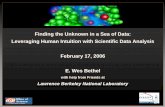Finding the Unknown in a Sea of Data: Leveraging Human Intuition · PDF fileFinding the Unknown in a Sea of Data: Leveraging Human Intuition with Scientific Data Analysis February