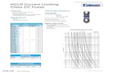 Edison HCLR Current Limiting Class CC Fuses · PDF fileHCLR Current Limiting Class CC Fuses tCPR-160 Circuit Protection 1-800-633-0405 ... Fuse Type Fast-Acting Time-Delay Fast-Acting