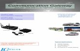 Communication Gateway - Delmation · PDF fileCommunication Gateway . This flyer contains information on pre -production products. ... A version of OpenGTS software is available for