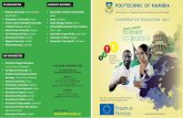 EU UNIVERSITIES ASSOCIATE PARTNERS polytechnic of namibia Brochure.pdf · With the support of the Erasmus Mundus ... IN EUROPE polytechnic of namibia ... • Kenyatta University,