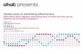 Henkel study on advertising effectivenessfipp.s3.amazonaws.com/media/documents/Henkel Study of Ad... · Henkel study on advertising effectiveness ... — Increase sales from marketing